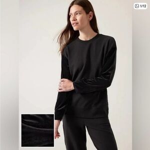 Athleta Retroplush Velvet Sweatshirt